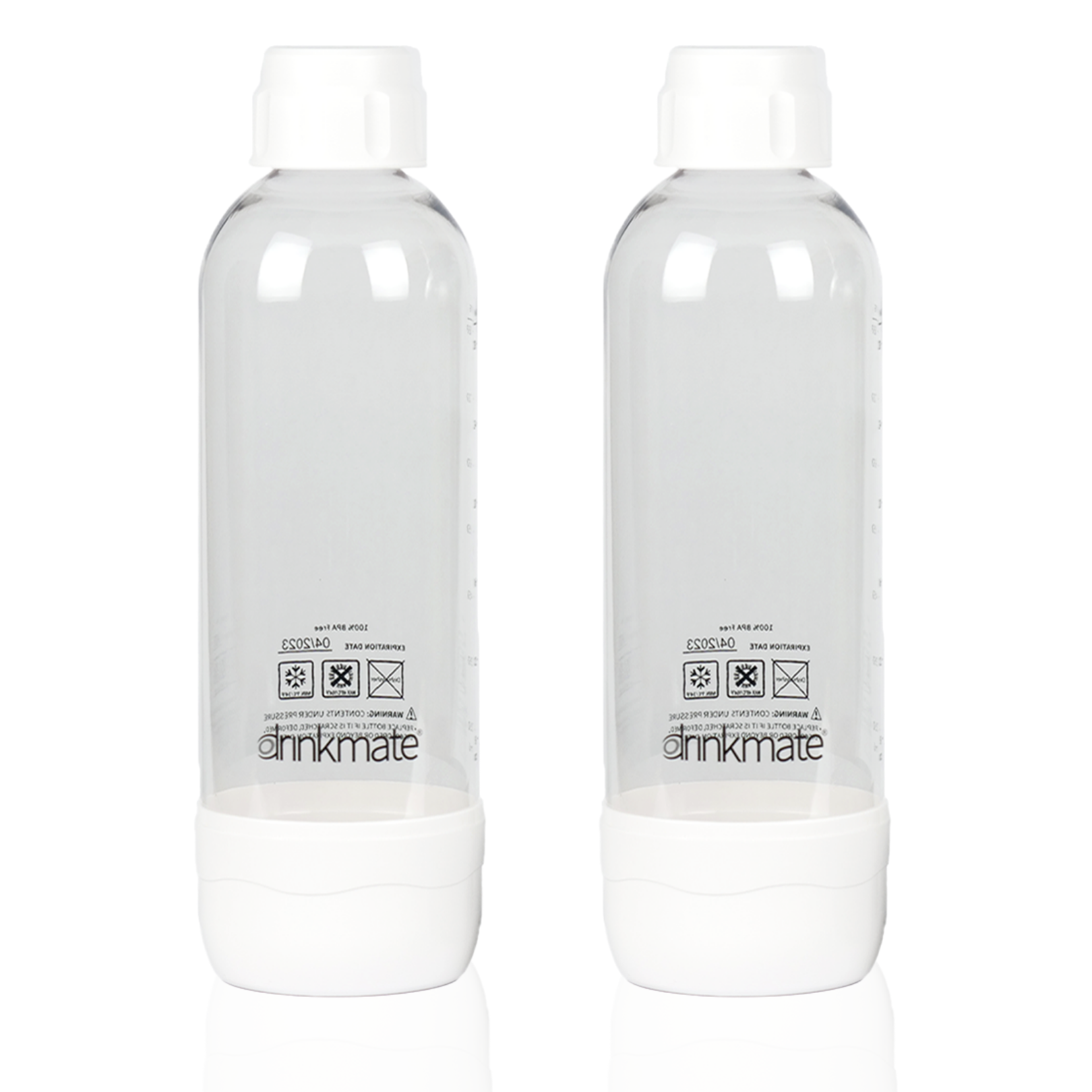 Drinkmate 1L Bottles | Ivory White (2 Pack)