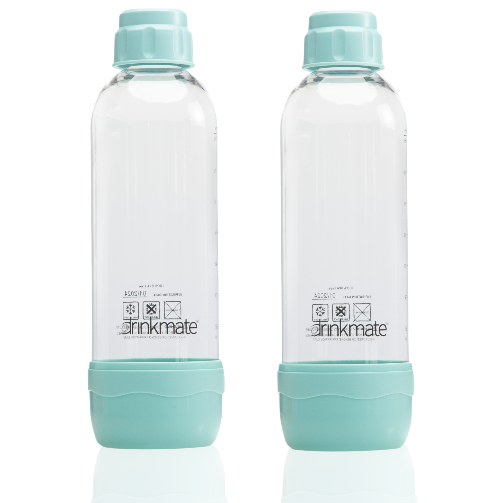 Drinkmate 1L Bottles | Arctic Blue (2 Pack)