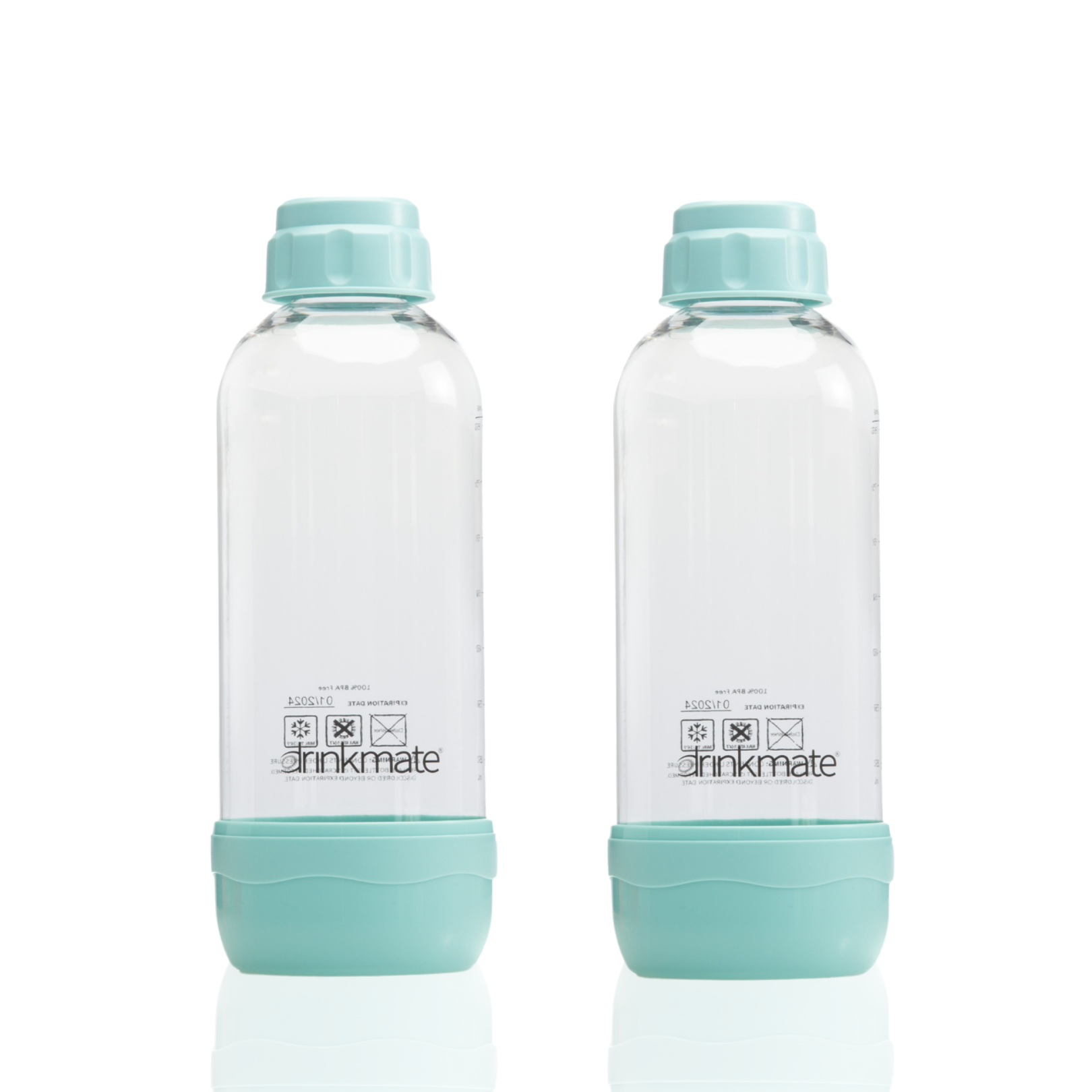 Drinkmate 0.5L Bottles | Arctic Blue - (2 Pack)